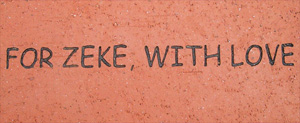 sample brick - For Zeke, with love